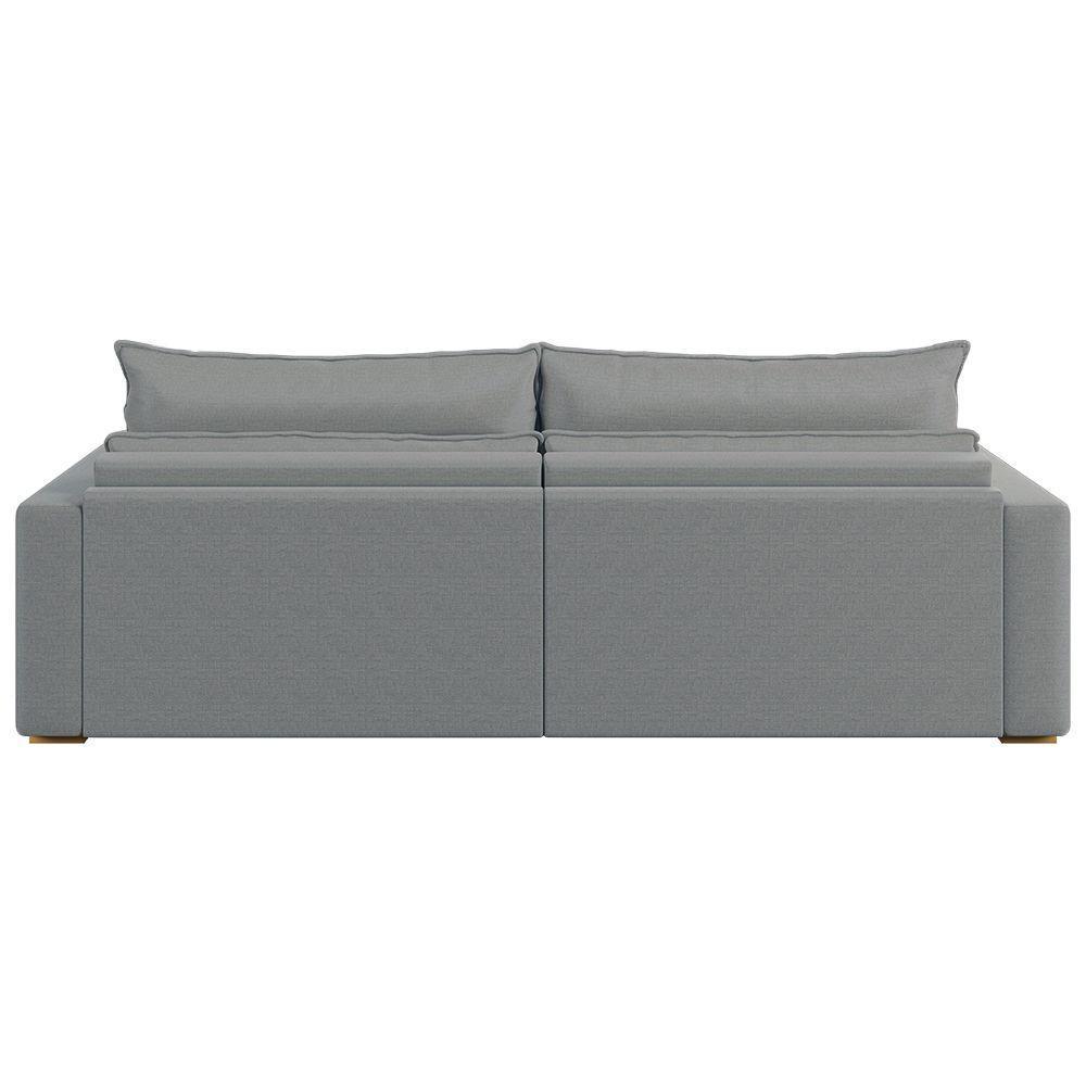 Sofá Retrátil E Reclinável Joinville 2,70m Linho Cor Chumbo 2343 - 7