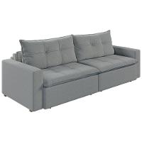 Sofá Retrátil E Reclinável Joinville 2,70m Linho Cor Chumbo 2343 - 5