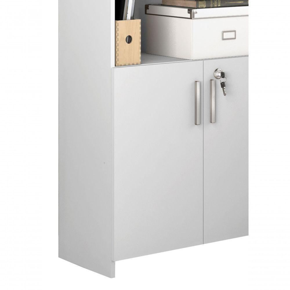 Armário Multiuso Escritório Branco - Notável - 3