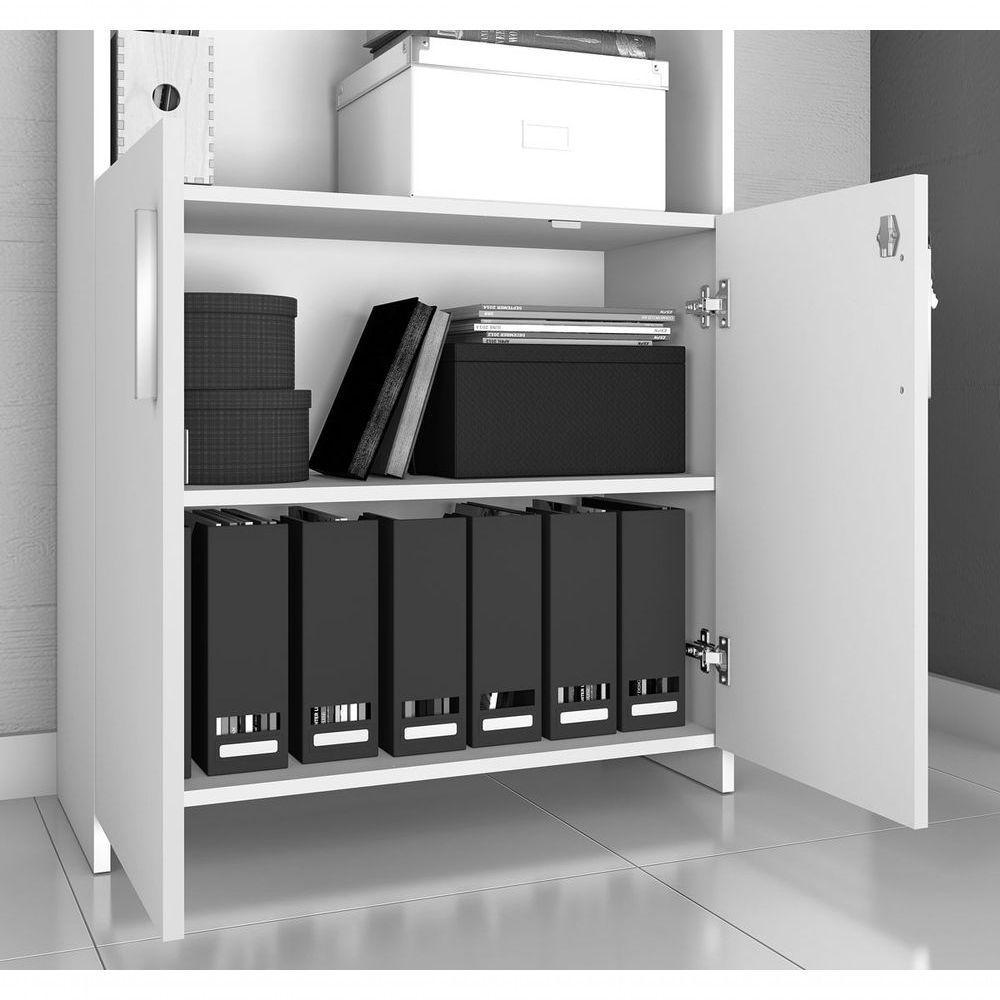 Armário Multiuso Escritório Branco - Notável - 5