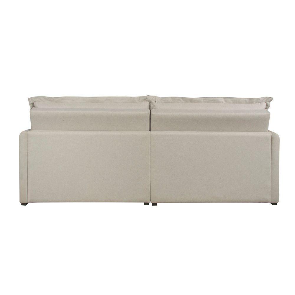 Sofá Retrátil E Reclinável Iris 2,20m Linho Cor Bege 2340 Usb Sem Kit Usb - 6