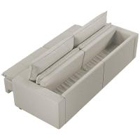 Sofá Retrátil E Reclinável Joinville 2,10m Linho Cor Bege 2340 - 8