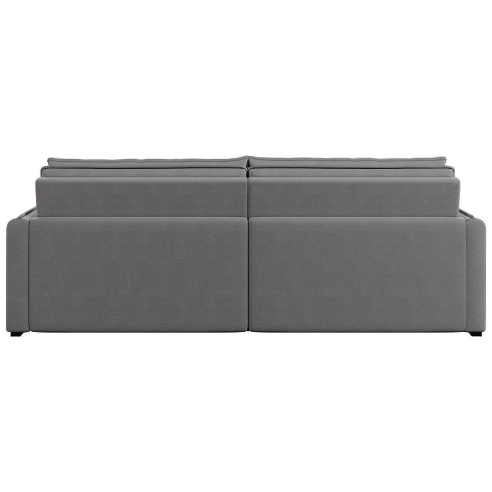 Sofá Retrátil E Reclinável Lavanda 2,00m Linho Cor Cinza 2323 - 3