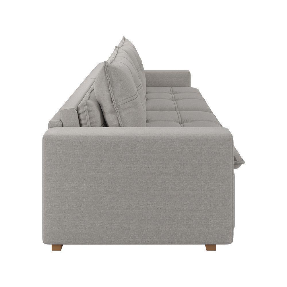 Sofá Retrátil E Reclinável Joinville 1,70m Linho Cor Grafite 2342 - 6