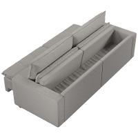 Sofá Retrátil E Reclinável Joinville 1,70m Linho Cor Grafite 2342 - 8