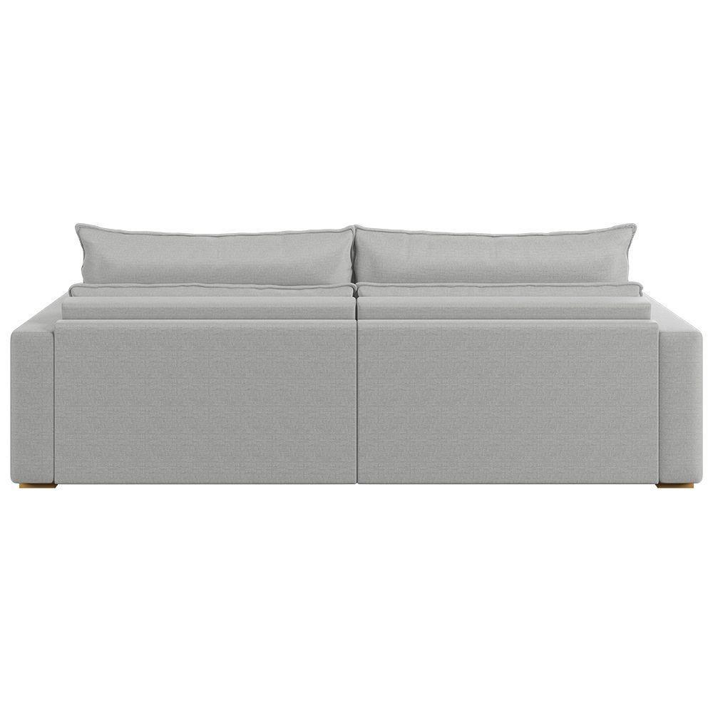 Sofá Retrátil E Reclinável Joinville 2,10m Linho Cor Cinza 2341 - 7