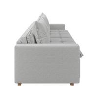 Sofá Retrátil E Reclinável Joinville 2,10m Linho Cor Cinza 2341 - 6