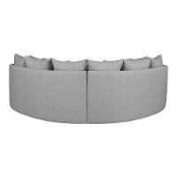 Sofá Tulip Orgânico 2,50m Em Linho Com Pés De Madeira Cor Gelo 2322 - 6