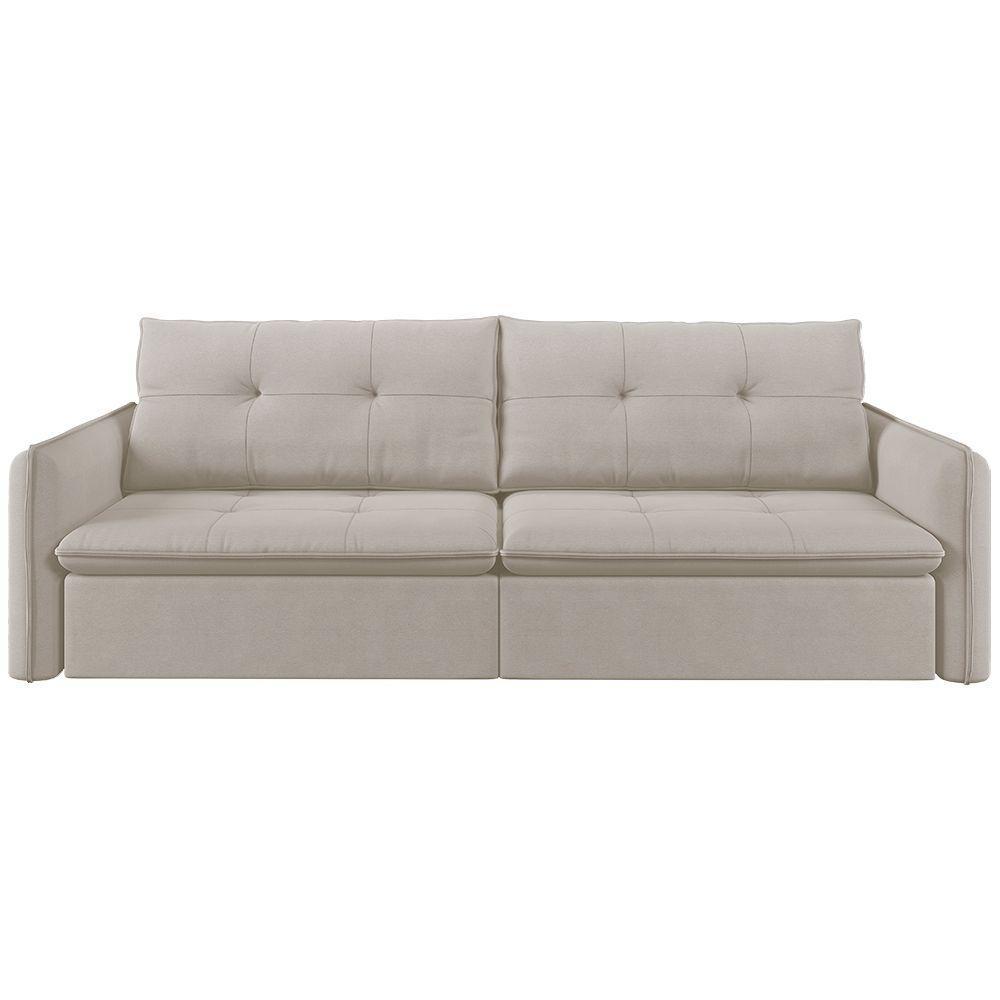 Sofá Retrátil E Reclinável Lavanda 2,00m Linho Cor Cru 2320 - 5