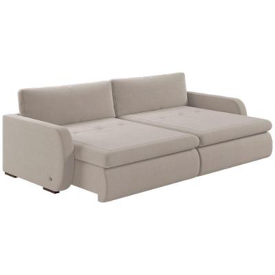 Sofá Retrátil E Reclinável Zinia 2,20m Linho Cor Cru 2320