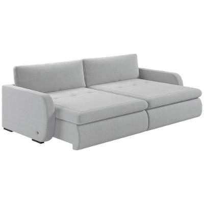 Sofá Retrátil E Reclinável Zinia 1,60m Linho Cor Gelo 2322