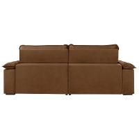 Sofá Retrátil E Reclinável Texas 2,54m Veludo Cor Marrom 2131 Usb Com Kit Usb - 6