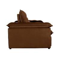 Sofá Retrátil E Reclinável Texas 1,94m Veludo Cor Marrom 2131 Usb Sem Kit Usb - 6