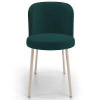 Kit 04 Cadeiras Para Sala De Jantar Cozinha Estofada Gavi Arena L02 Bouclê Verde - Lyam Decor - 3