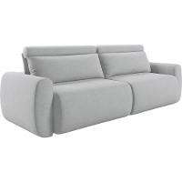 Sofá Retrátil E Reclinável Peony 1,80m Linho Cor Cinza Claro 2371