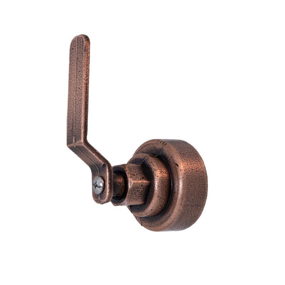 Acabamento Industrial Rustico Registro Pressão Gaveta Cobre Rosé Envelhecido Alavanca Luxo Metal - 1