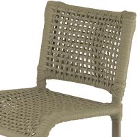 4 Banquetas Haiti Corda Náutica Alumínio Trama Original Rami - 5