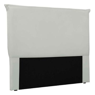 Cabeceira Estofada Nápoles 140cm Casal Veludo Cinza Claro