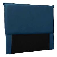 Cabeceira Estofada Nápoles 140cm Casal Veludo Suede Azul Marinho - 1