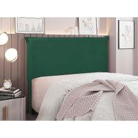 Cabeceira Estofada Nápoles 140cm Casal Veludo Verde - 2