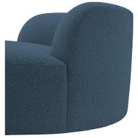 Poltrona Orgânica Chaise Rússia Linho - Doce Sonho Móveis Azul Royal - 2