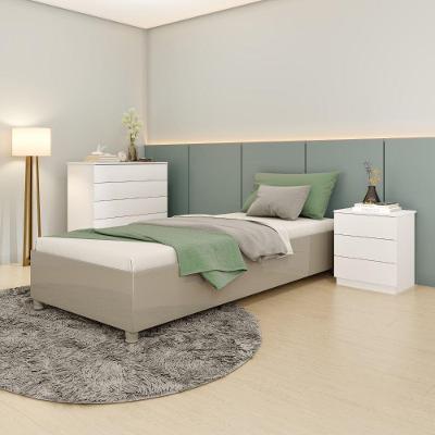 Cama Box Solteiro Mônaco Tcil neve