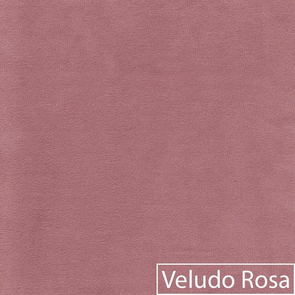 Cabeceira Estofada Egito Spz 160cm Casal Veludo - Amarena Móveis Rosa-2227 - 5