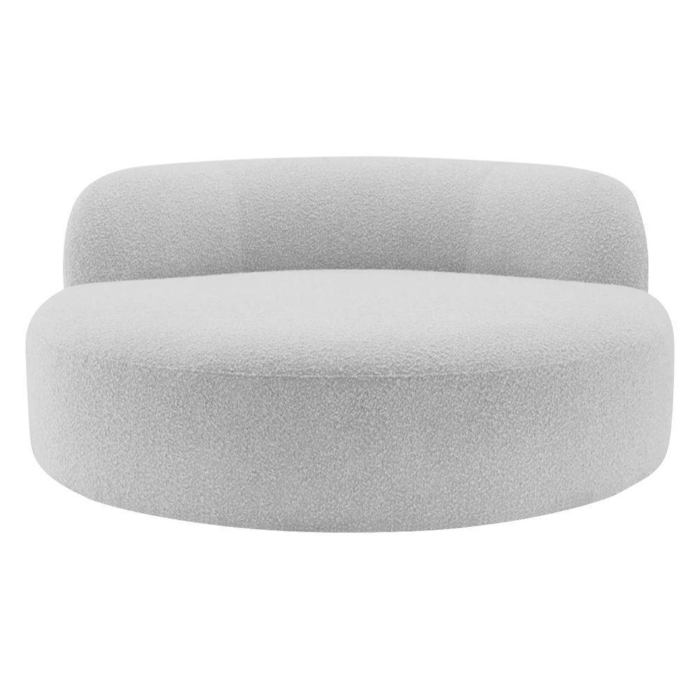 Poltrona Orgânica Chaise Rússia Linho - Doce Sonho Móveis Cinza Claro - 2