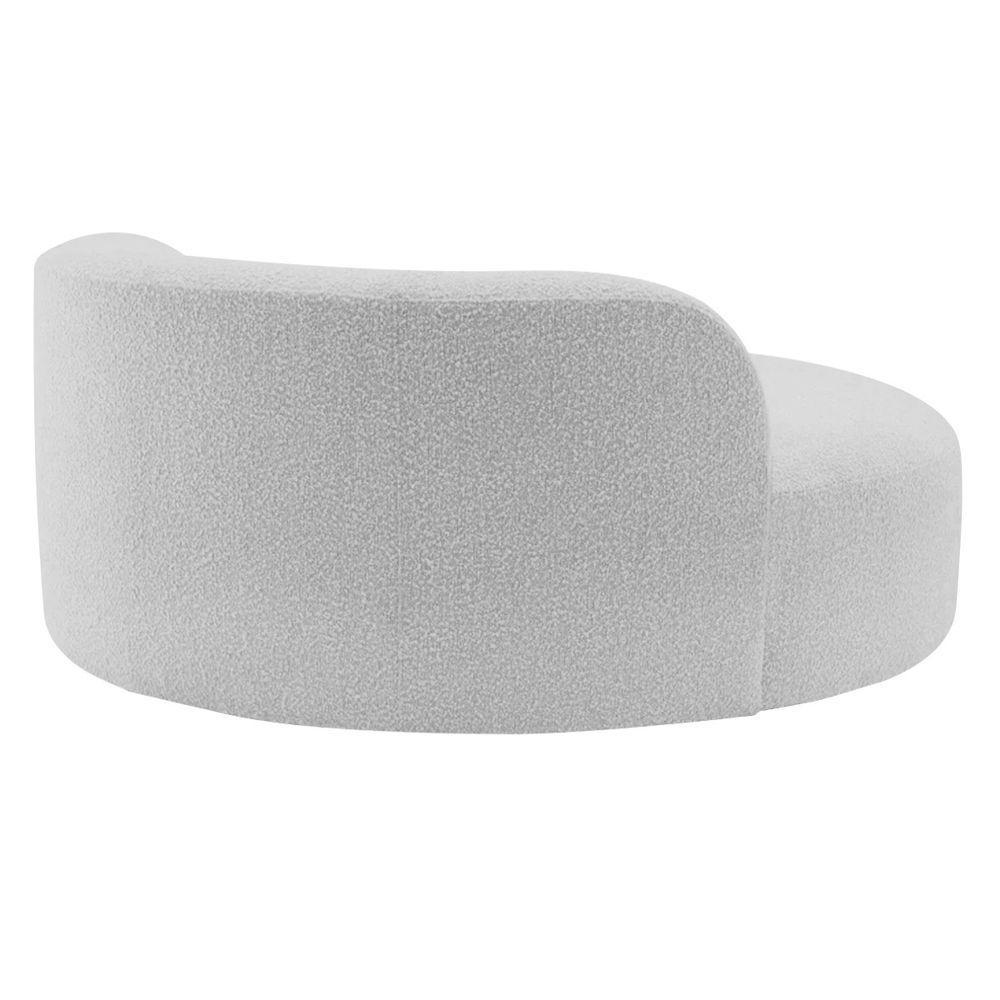 Poltrona Orgânica Chaise Rússia Linho - Doce Sonho Móveis Cinza Claro - 3