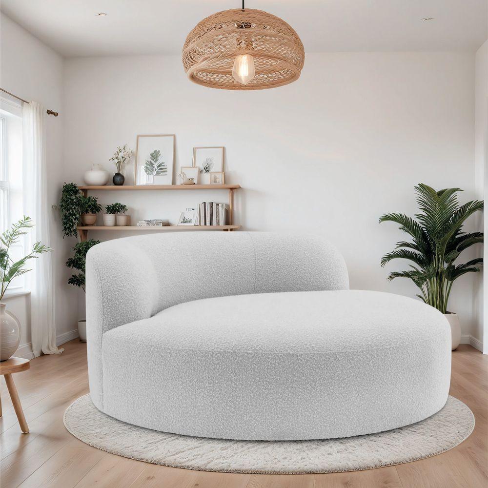 Poltrona Orgânica Chaise Rússia Linho - Doce Sonho Móveis Cinza Claro - 6