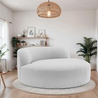 Poltrona Orgânica Chaise Rússia Linho - Doce Sonho Móveis Cinza Claro - 6