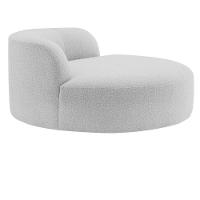 Poltrona Orgânica Chaise Rússia Linho - Doce Sonho Móveis Cinza Claro - 9