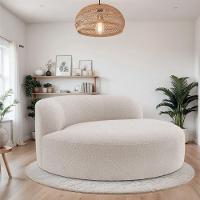 Poltrona Orgânica Chaise Rússia Linho - Doce Sonho Móveis Bege - 6