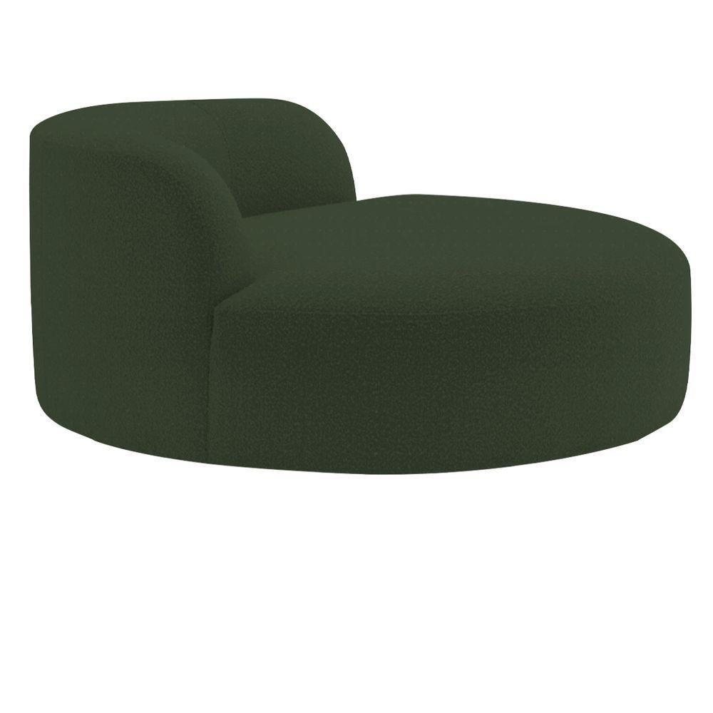 Poltrona Orgânica Chaise Rússia Linho - Doce Sonho Móveis Verde - 6