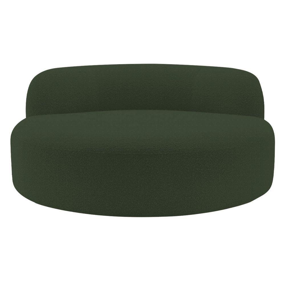 Poltrona Orgânica Chaise Rússia Linho - Doce Sonho Móveis Verde - 7