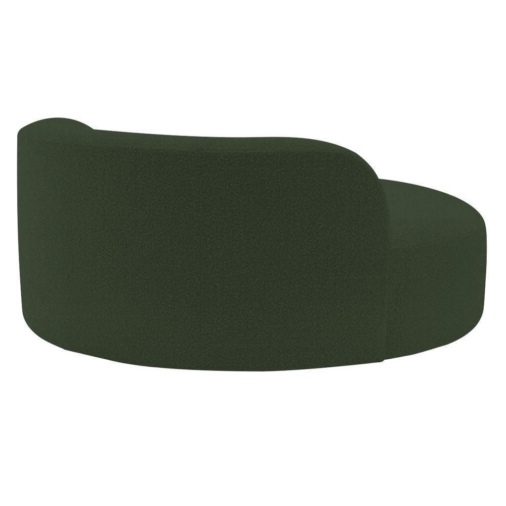 Poltrona Orgânica Chaise Rússia Linho - Doce Sonho Móveis Verde - 8