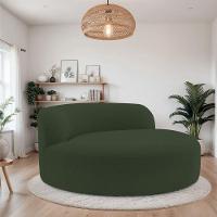 Poltrona Orgânica Chaise Rússia Linho - Doce Sonho Móveis Verde - 2