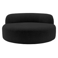 Poltrona Orgânica Chaise Rússia Linho - Doce Sonho Móveis Preto - 7