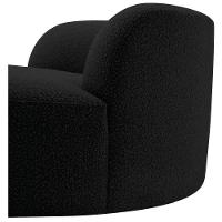 Poltrona Orgânica Chaise Rússia Linho - Doce Sonho Móveis Preto - 10