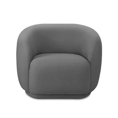 Poltrona Orgânica Giratòria Decorativa Bell Cinza Lansofbr