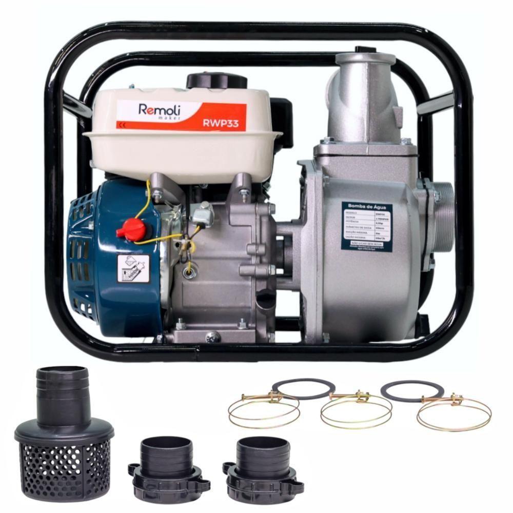 Motobomba Gasolina 6,5hp Autoescorvante 3x3 Remoli Rsp33 Vazão Máx 60 M³-h - 1
