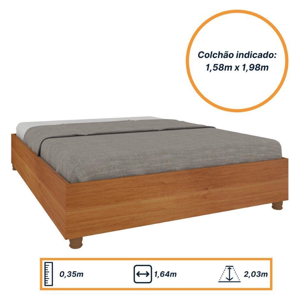 Cama Box Casal Queen Mônaco Tcil Cinamomo - 4