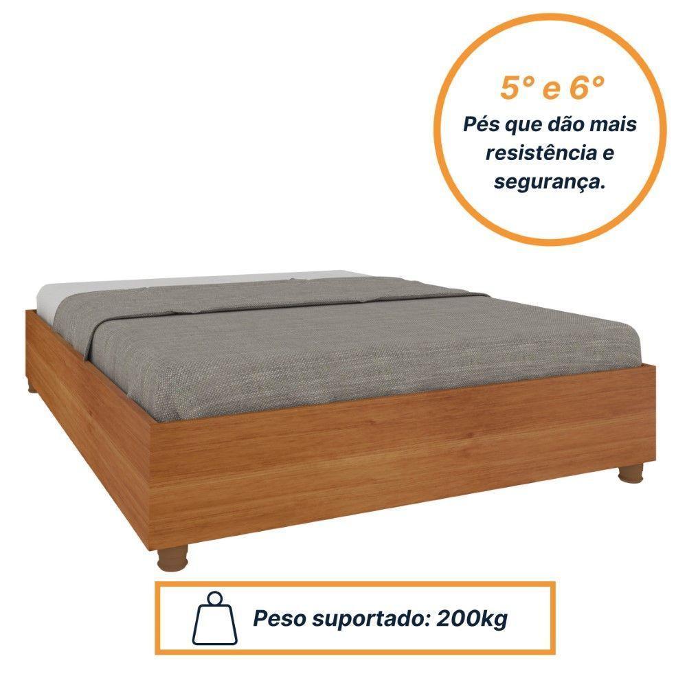 Cama Box Casal Queen Mônaco Tcil Cinamomo - 5