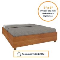 Cama Box Casal Queen Mônaco Tcil Cinamomo - 5