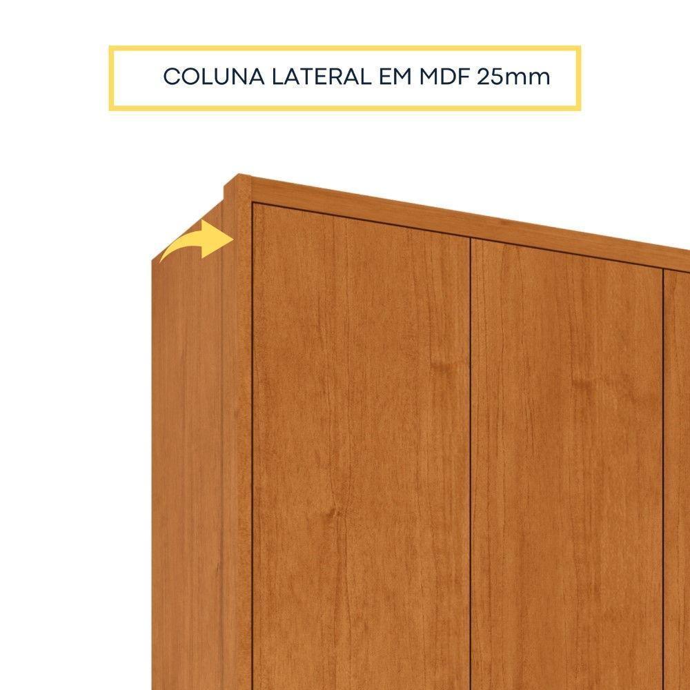 Roupeiro Realeza Com Espelho 6 Portas Tcil Cinamomo - 4