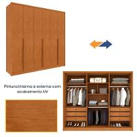 Roupeiro Realeza Com Espelho 6 Portas Tcil Cinamomo - 5