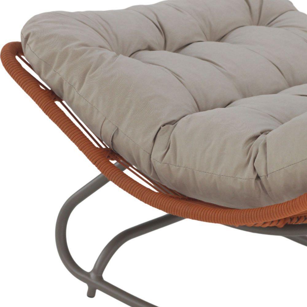 2 Poltronas Balanço Vienacorda Náutica Trama Original Terra Cota - 4