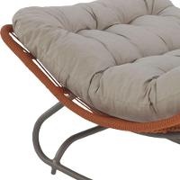 2 Poltronas Balanço Vienacorda Náutica Trama Original Terra Cota