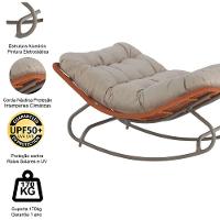 2 Poltronas Balanço Vienacorda Náutica Trama Original Terra Cota - 5