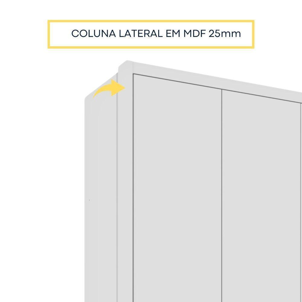 Roupeiro Fortuna 6 Portas Tcil Neve - 5